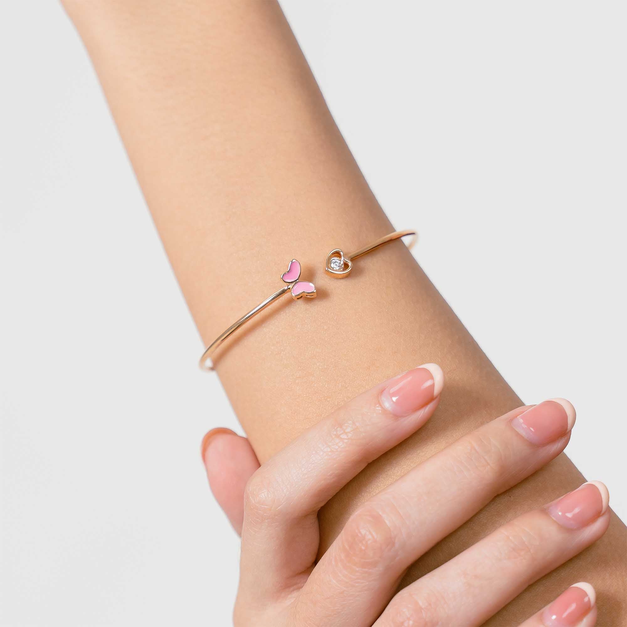 Gelang Emas 7k - Lala Gold Bangle - Cherish Collection - Juene Jewelry