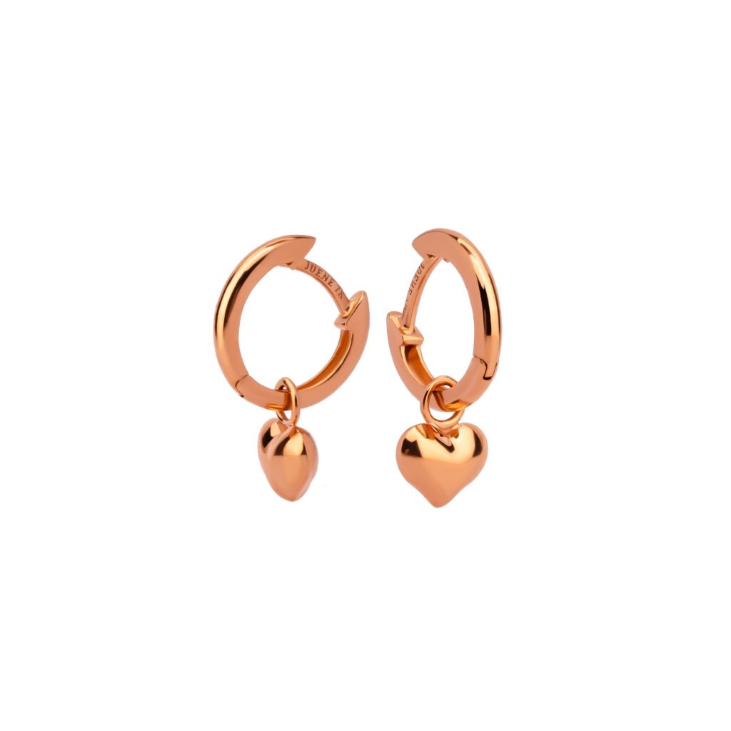 Anting Hoops Emas 7k - Love Bomb Gold Hoops Earring - Bubbly Collection - Juene Jewelry - Juene