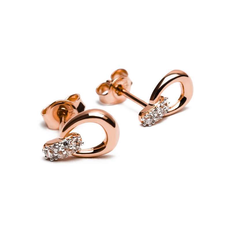 Anting Tusuk Emas 7k - Ashley Gold Stud Earring - Luxia Collection - Juene Jewelry - Juene