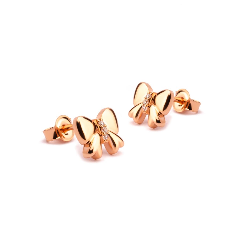 Anting Tusuk Emas 7k - Riana Gold Stud Earring - Bubbly Collection - Juene Jewelry - Juene