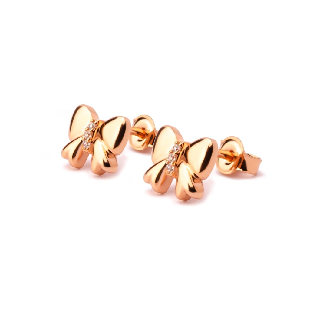 Anting Tusuk Emas 7k - Riana Gold Stud Earring - Bubbly Collection - Juene Jewelry - Juene