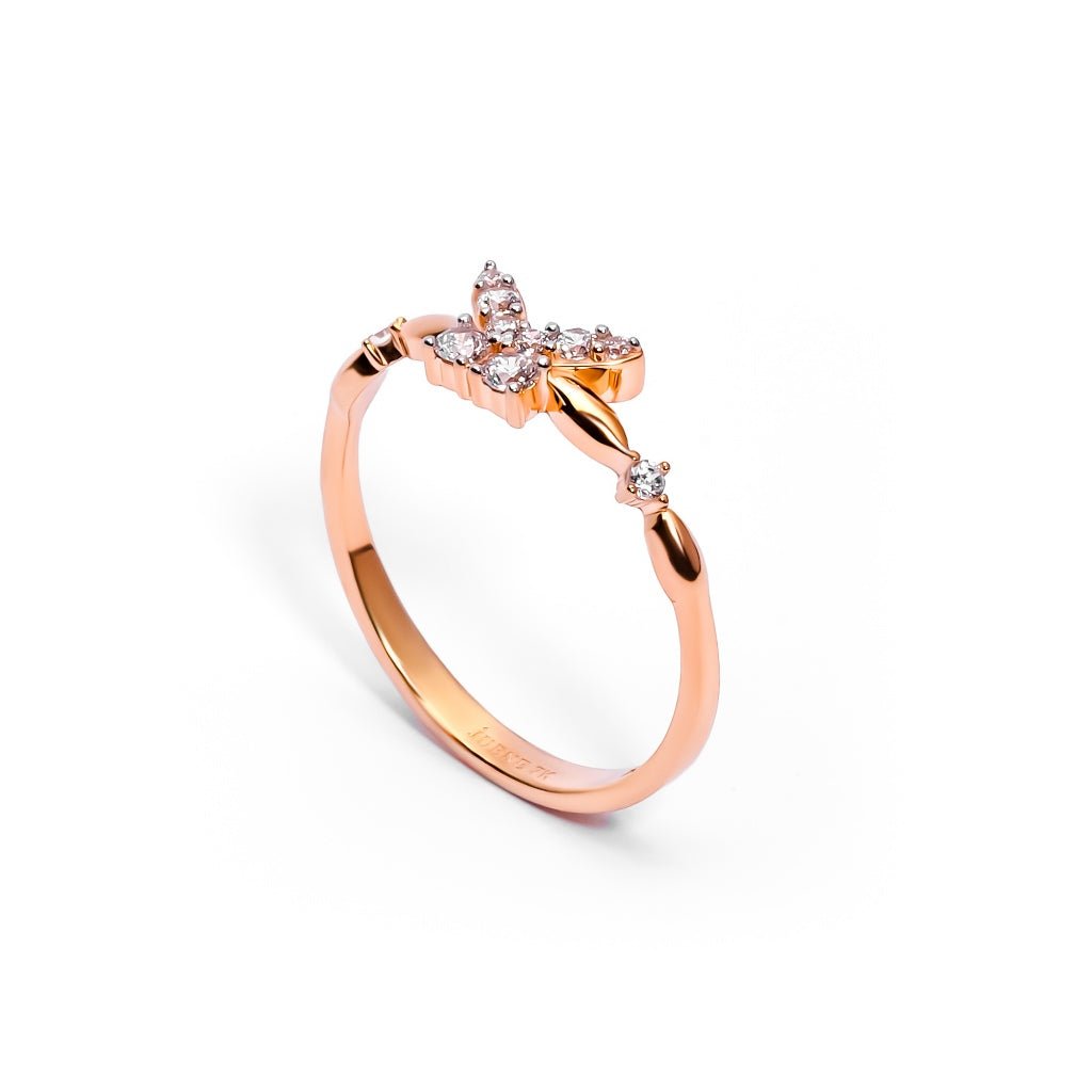 Cincin Emas 7k - Camila Gold Ring - Garden Collection - Juene Jewelry - Juene