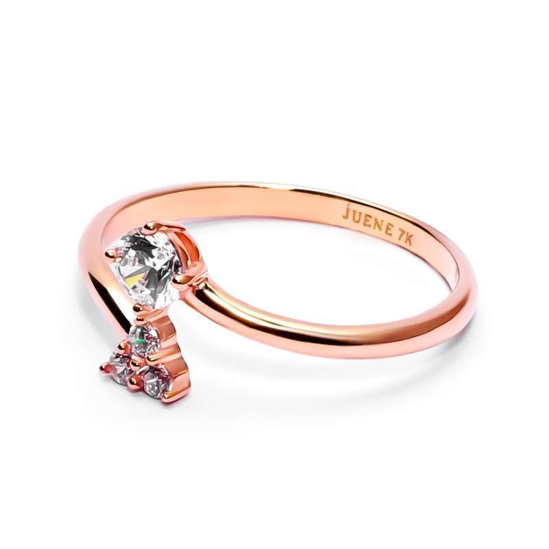 Cincin Emas 7k - Ciara Gold Ring - Garden Collection - Juene Jewelry - Juene