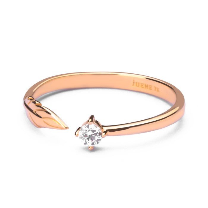 Cincin Emas 7k - Ivy Gold Ring - The Shades Collection - Juene Jewelry