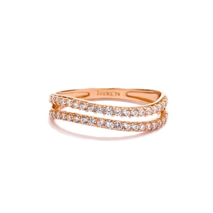 Cincin Emas 7k - Jena Gold Ring - Twine Collection - Juene Jewelry