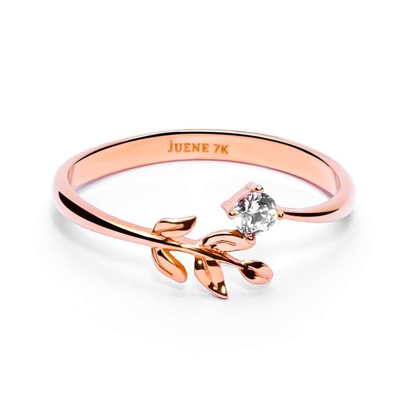 Cincin Emas 7k - Leaf Gold Ring - Garden Collection - Juene Jewelry - Juene