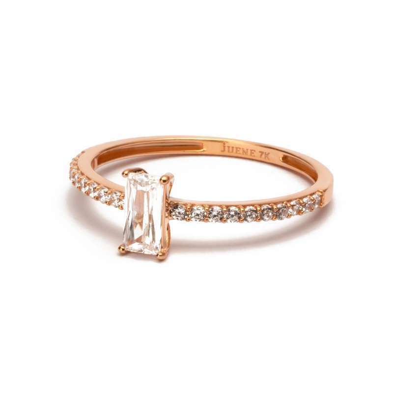 Cincin Emas 7k - Nina Gold Ring - Quadra Collection - Juene Jewelry - Juene