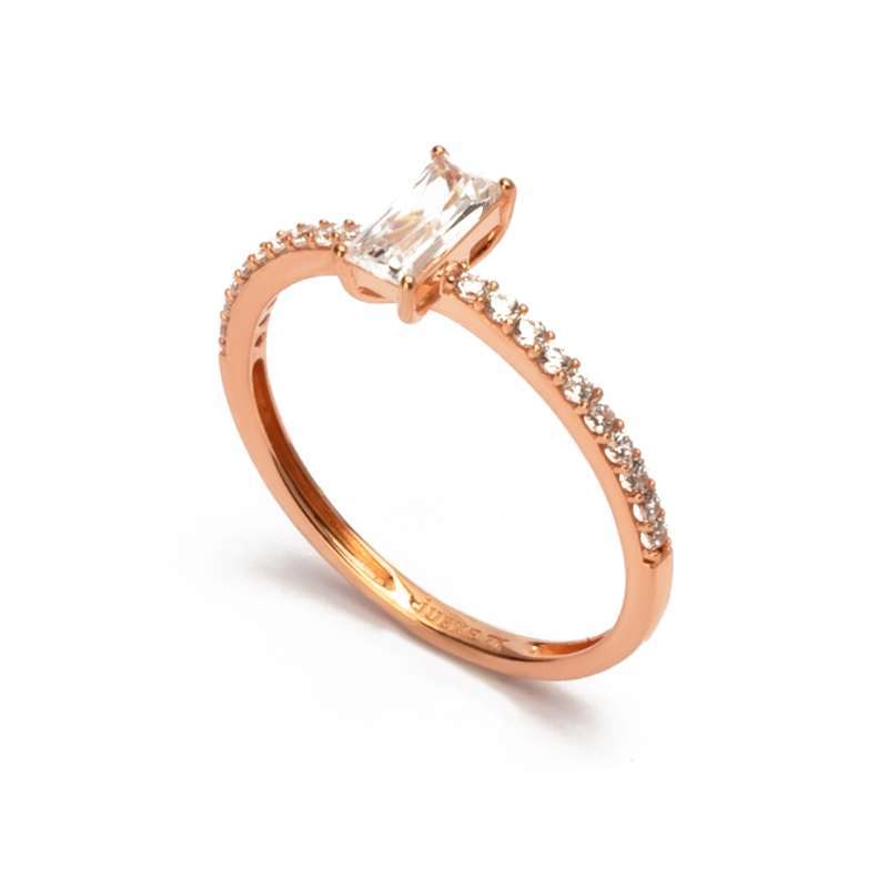 Cincin Emas 7k - Nina Gold Ring - Quadra Collection - Juene Jewelry - Juene