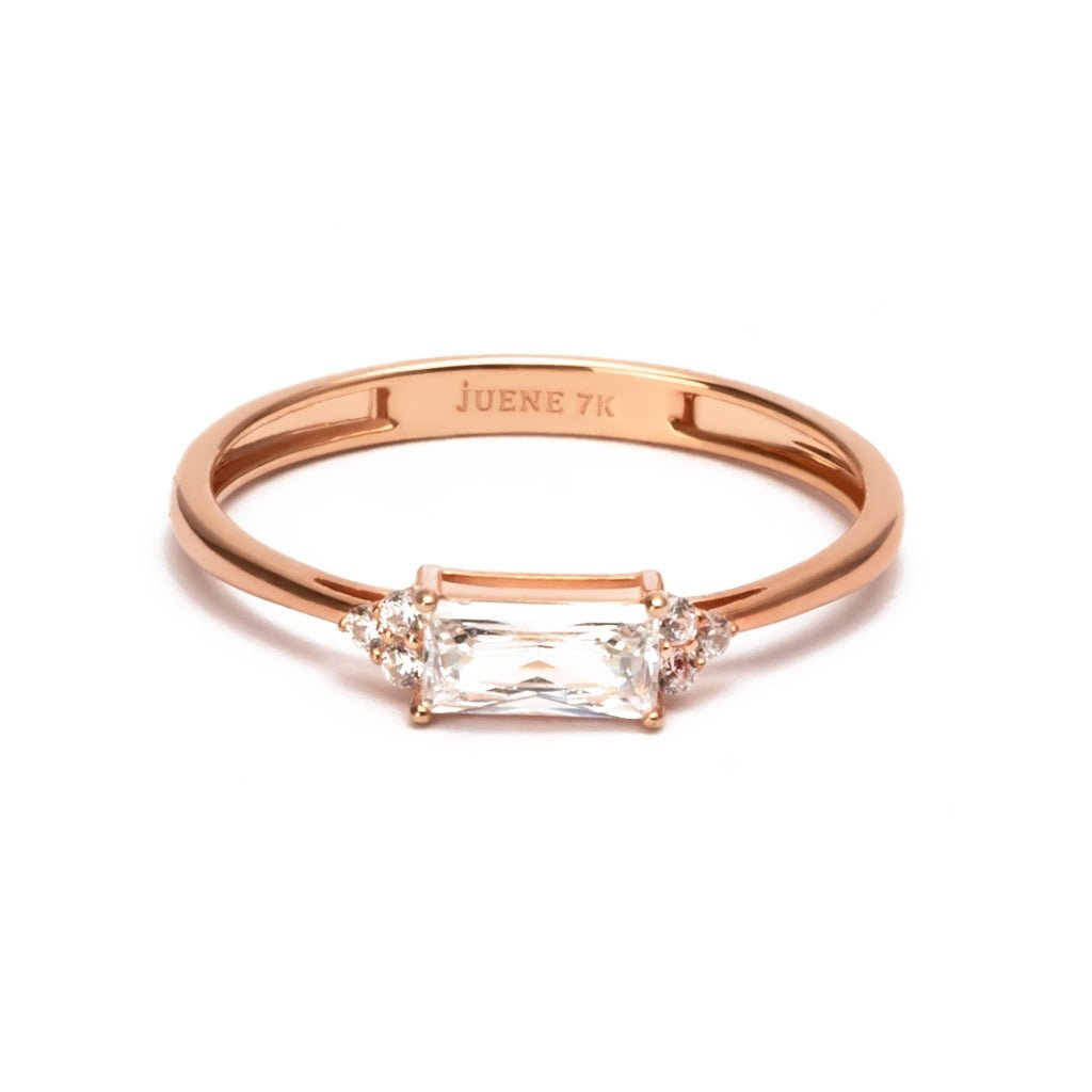 Cincin Emas 7k -  Nora Gold Ring - Quadra Collection - Juene Jewelry