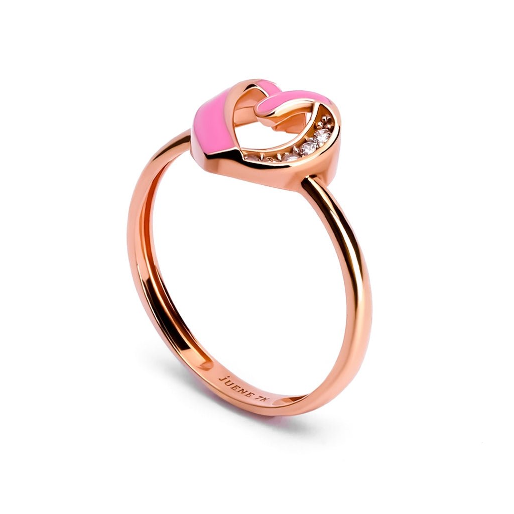 Cincin Emas 7k - Oline Gold Ring - Cherish Collection - Juene Jewelry - Juene