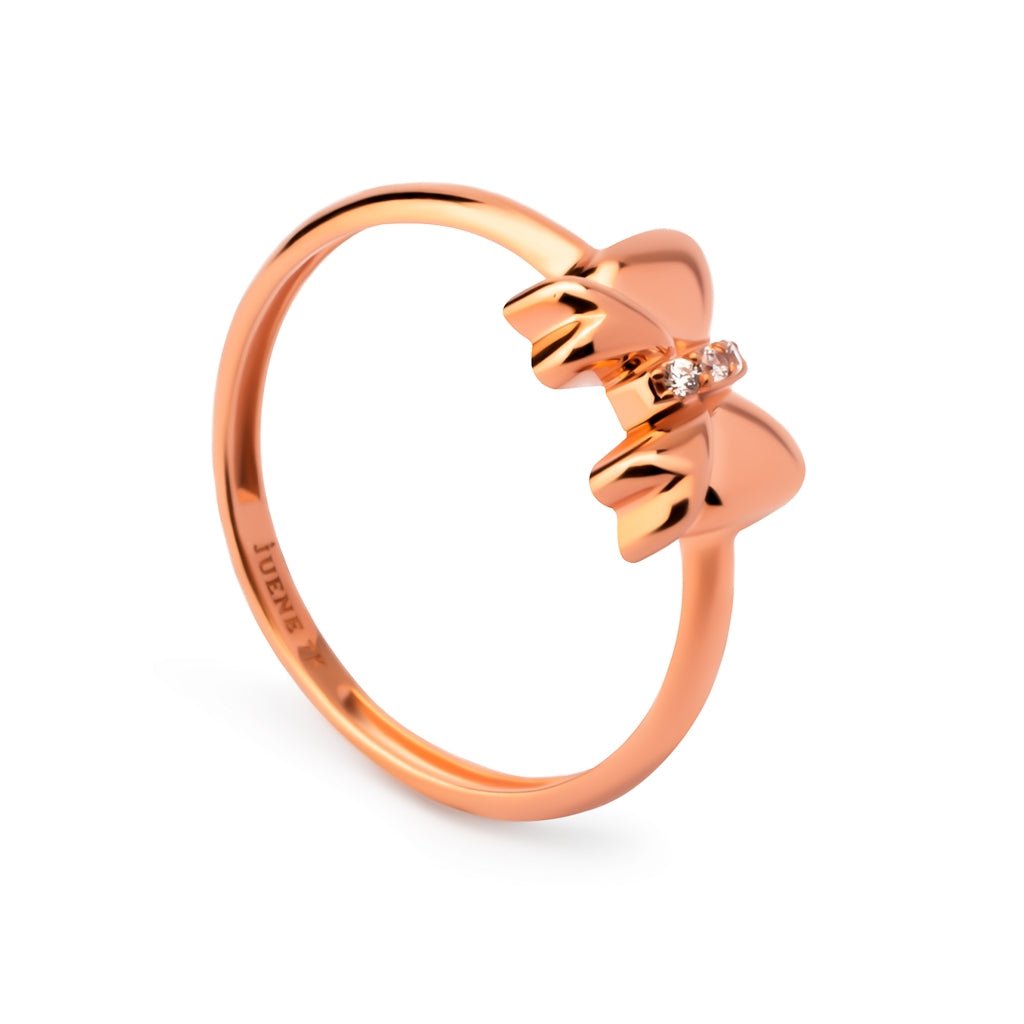 Cincin Emas 7k - Riana Gold Ring - Bubbly Collection - Juene Jewelry - Juene