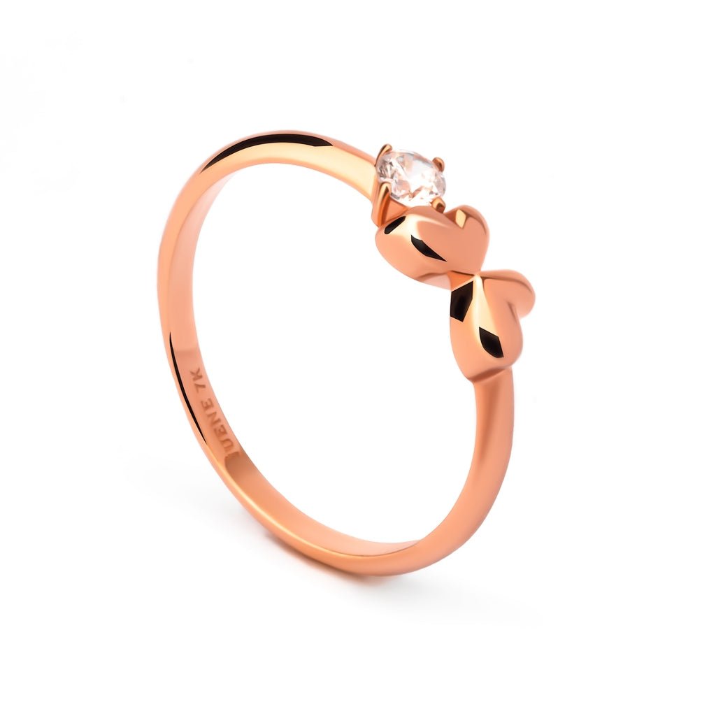 Cincin Emas 7k - Valia Gold Ring - Bubbly Collection - Juene Jewelry - Juene