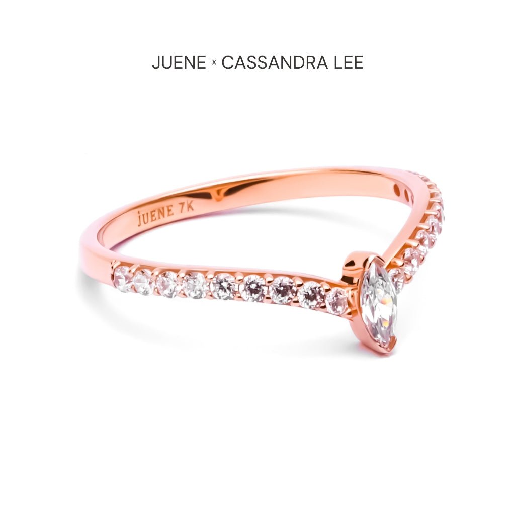 Cincin Emas 7k - Velora Gold Ring - Juene x Cassandra Lee Enchanted Collection - Juene Jewelry - Juene