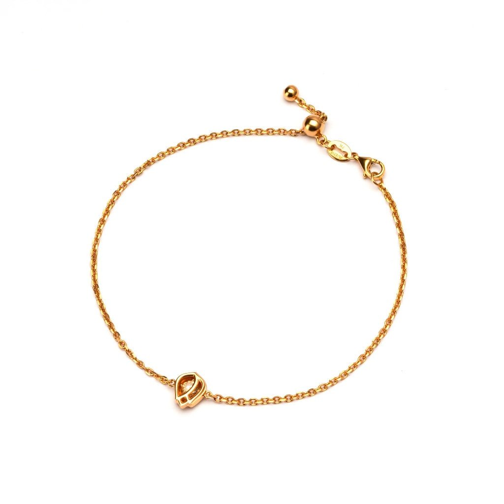 Emas 7k - Tulip Gold Bracelet - Dazzling Collection - Juene Jewelry - Juene