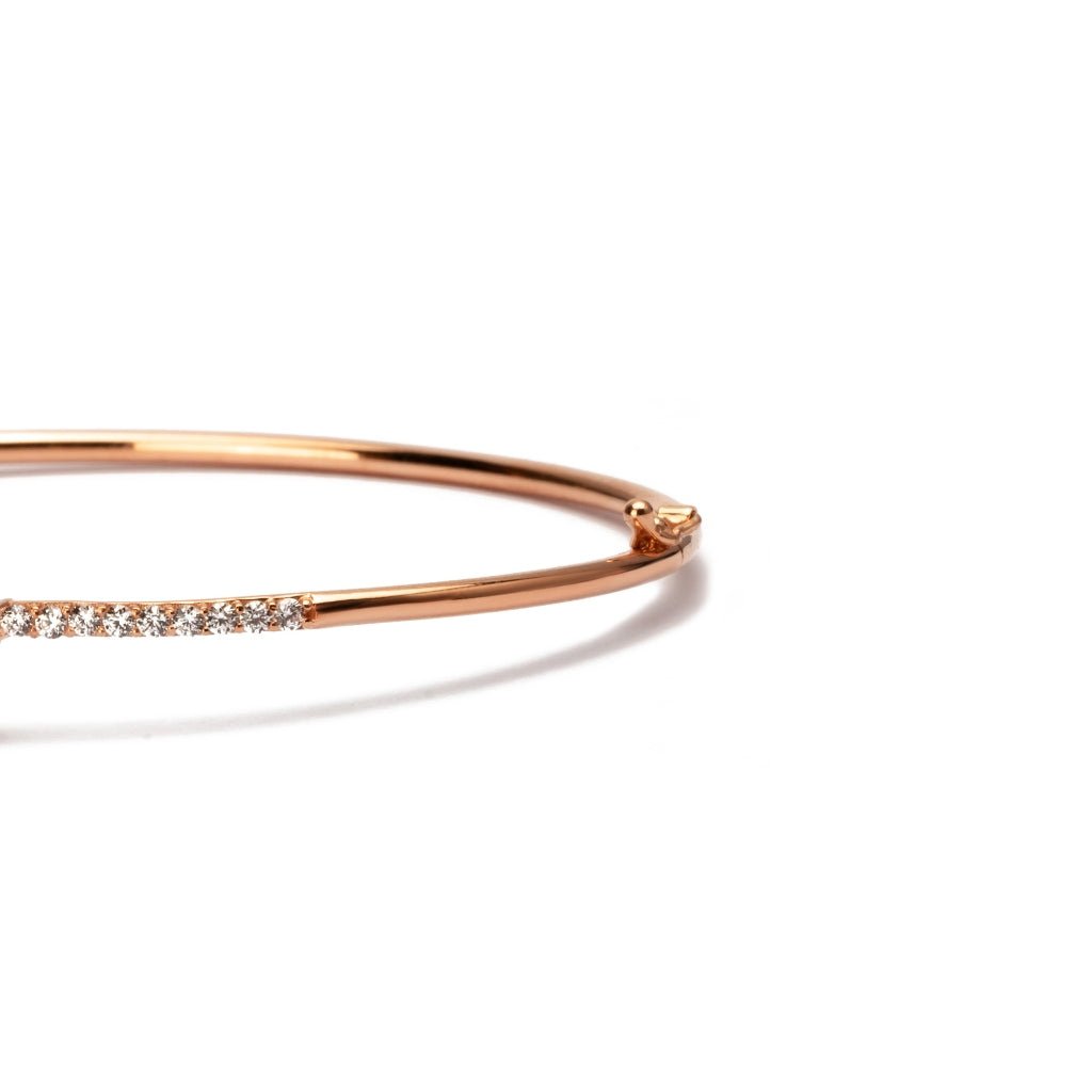 Gelang Emas 7k - Elina Gold Bangle - Quadra Collection - Juene Jewelry