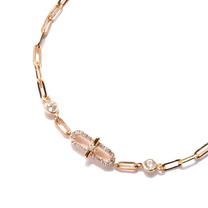 Gelang Rantai Emas 7k - Dela Gold Bracelet - Dazzling Collection - Juene Jewelry