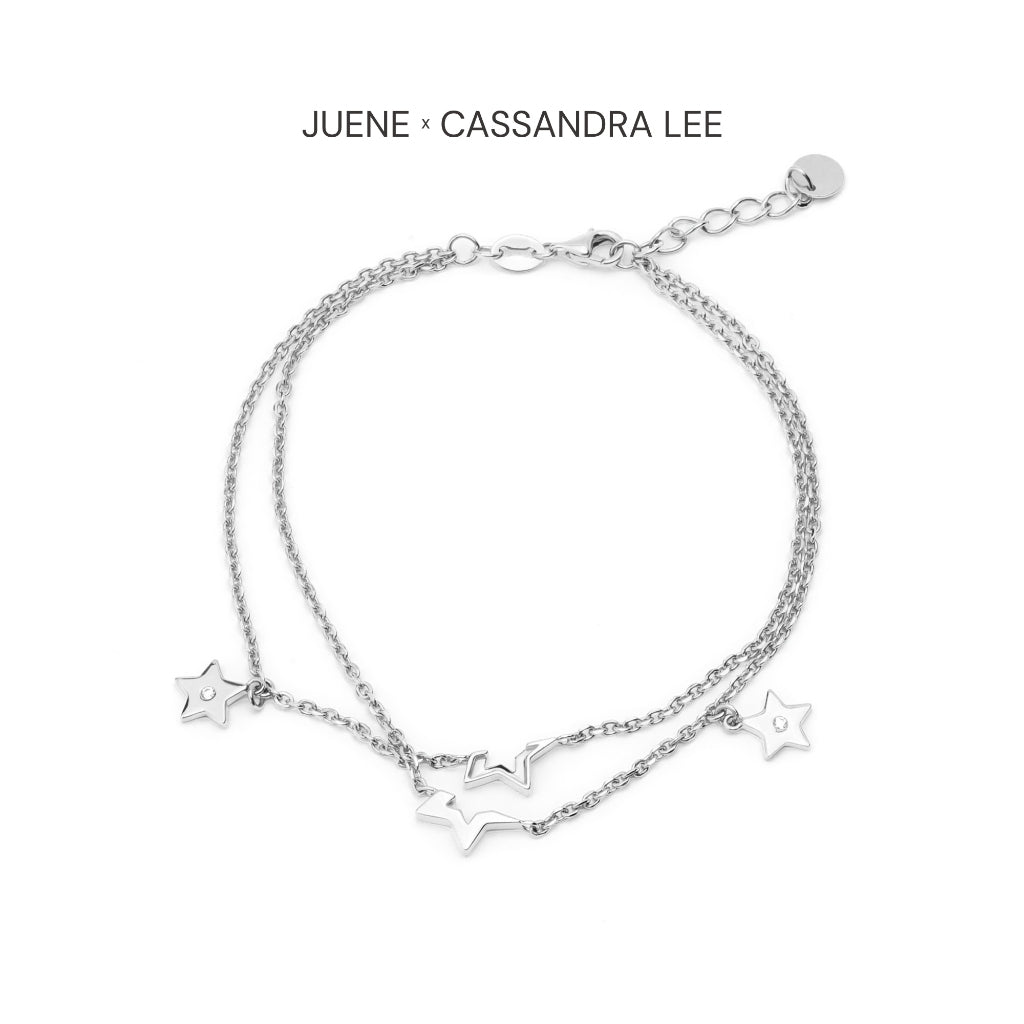 Gelang Rantai Emas 7k - Star Gold Bracelet - Juene x Cassandra Lee Enchanted Collection - Juene Jewelry - Juene