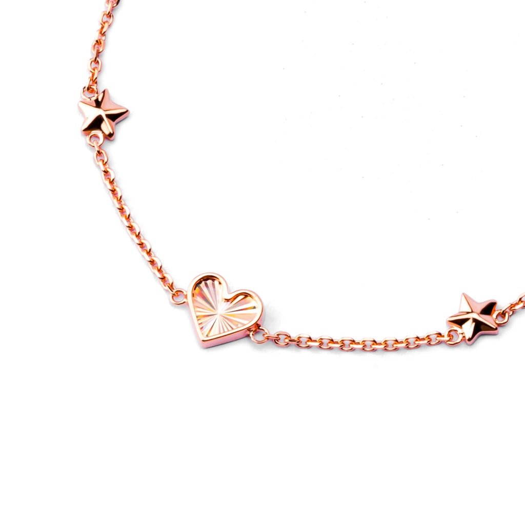 Gelang Serut Emas 7k - Amor Gold Bracelet - Lumina Collection - Juene Jewelry - Juene