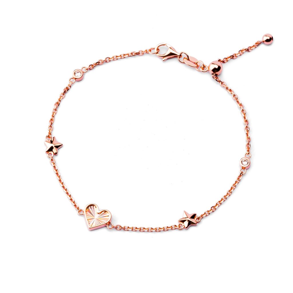 Gelang Serut Emas 7k - Amor Gold Bracelet - Lumina Collection - Juene Jewelry - Juene