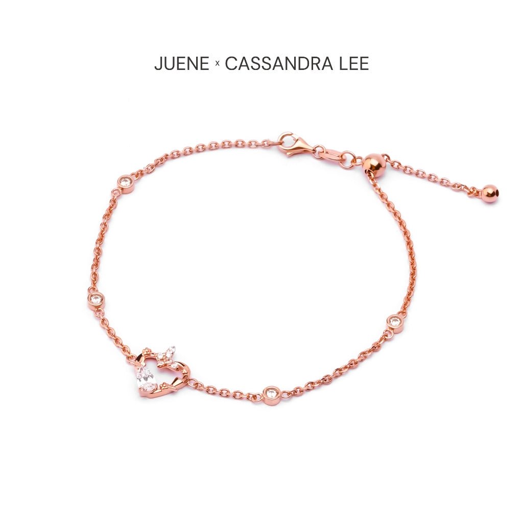 Gelang Serut Emas 7k - Heartfelt Gold Bracelet - Juene x Cassandra Lee Enchanted Collection - Juene Jewelry - Juene