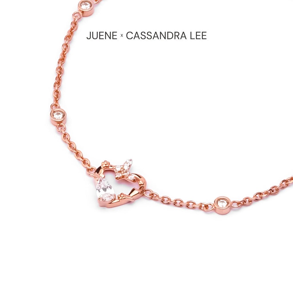 Gelang Serut Emas 7k - Heartfelt Gold Bracelet - Juene x Cassandra Lee Enchanted Collection - Juene Jewelry - Juene