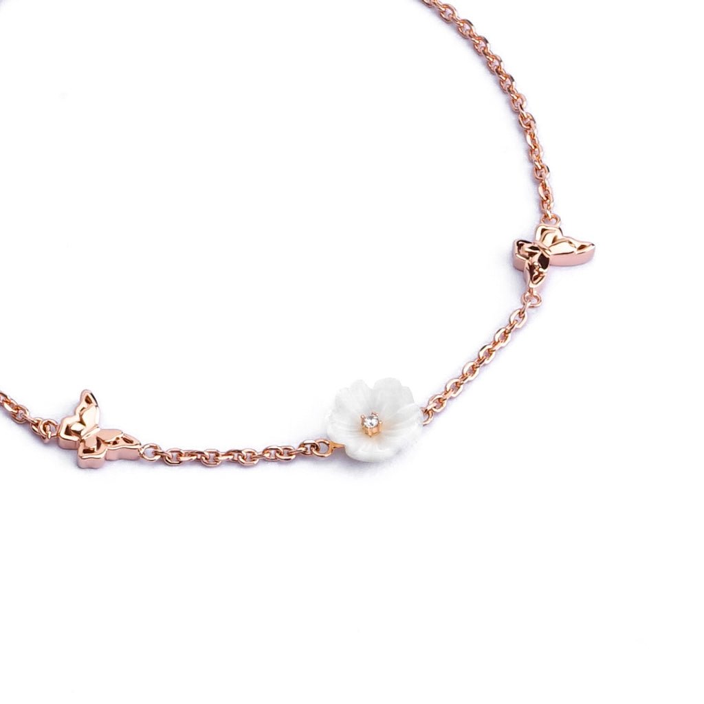 Gelang Serut Emas 7k - Maisy Gold Bracelet - Mother of Pearl Collection - Juene Jewelry - Juene