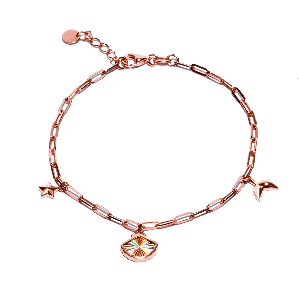 Gelang Serut Emas 7k - Paperclip Shell Gold Bracelet - Treasure Collection - Juene Jewelry - Juene