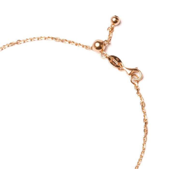 Gelang Serut Emas 7k - Ribbon Gold Bracelet - Twine Collection - Juene Jewelry