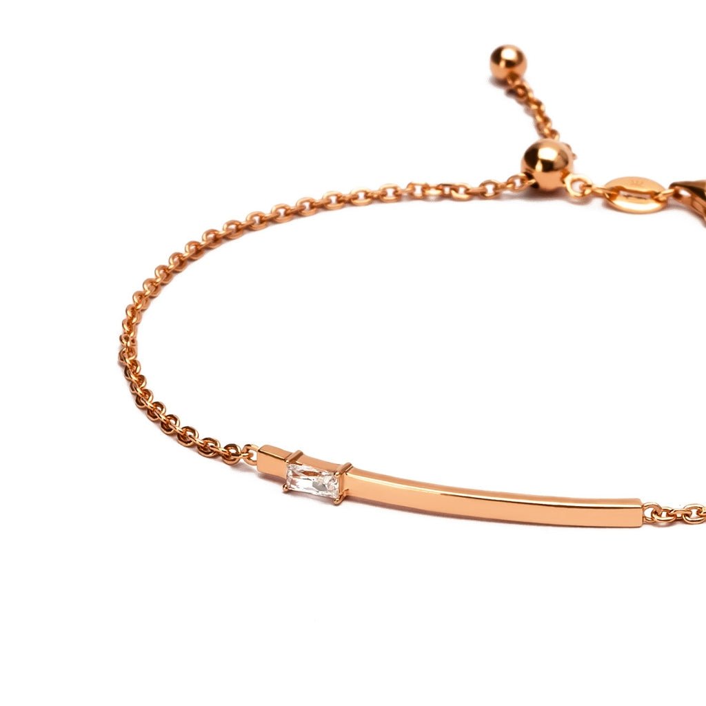 Gelang Serut Emas 7k - Sienna Gold Bracelet - Quadra Collection - Juene Jewelry