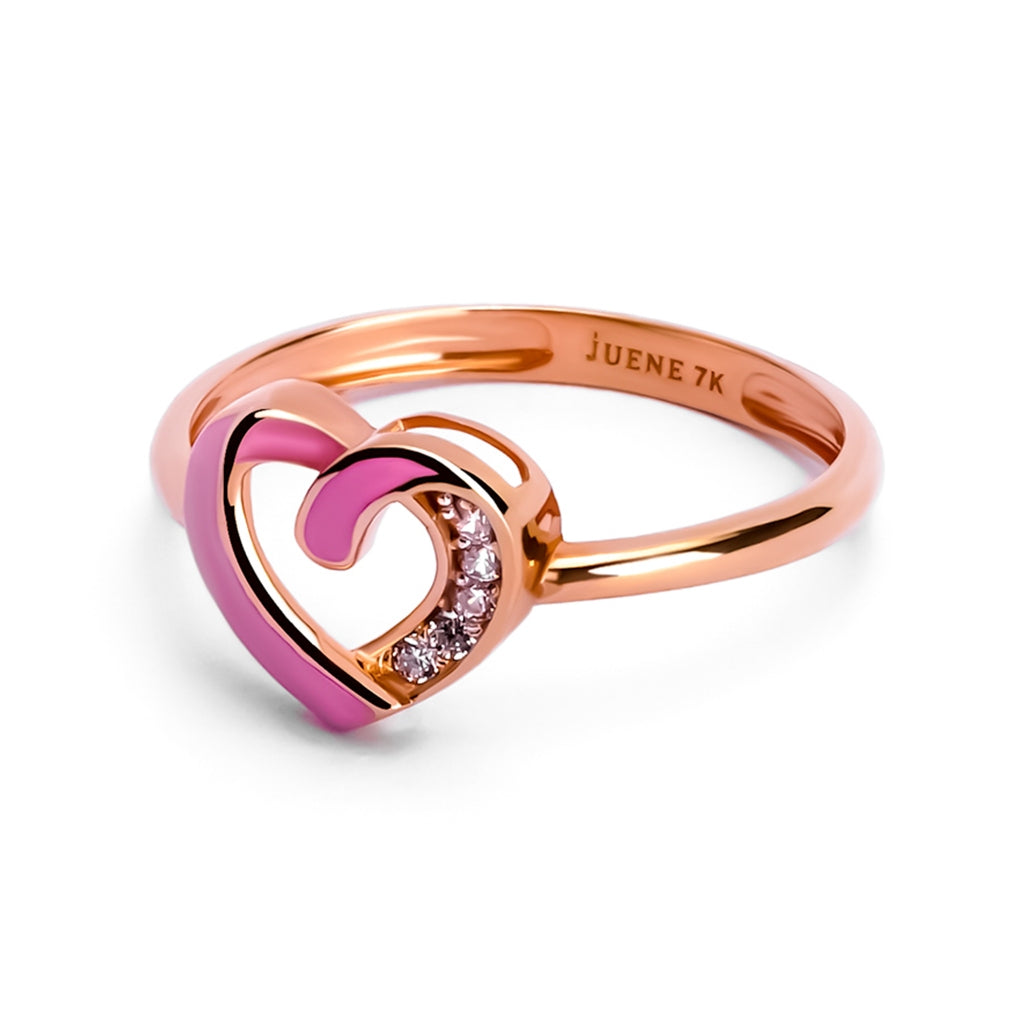 Cincin Emas 7k -  Oline Gold Ring - Cherish Collection - Juene Jewelry