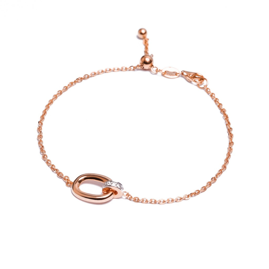 Gelang Serut Emas 7k - Ashley Gold Bracelet - Luxia Collection - Juene Jewelry