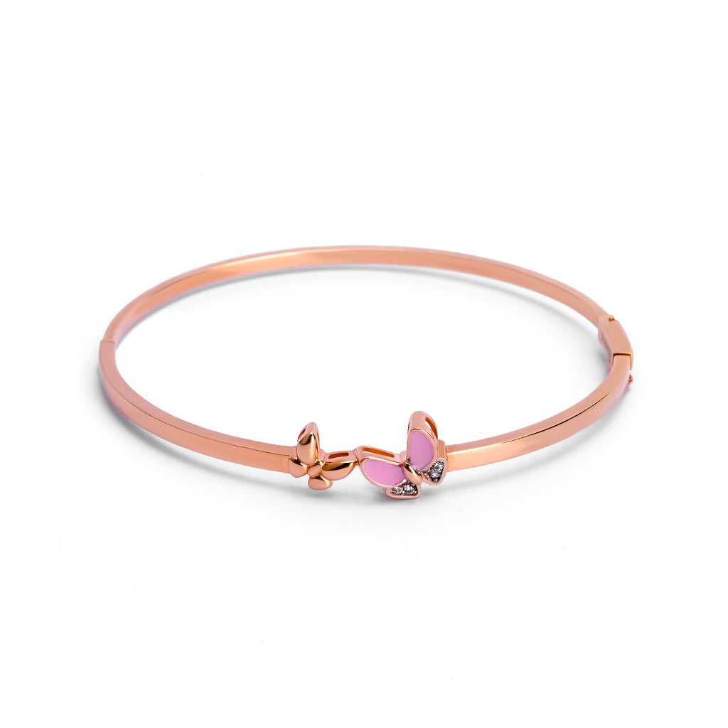 Gelang Emas 7k - Salina Gold Bangle - Cherish Collection - Juene Jewelry