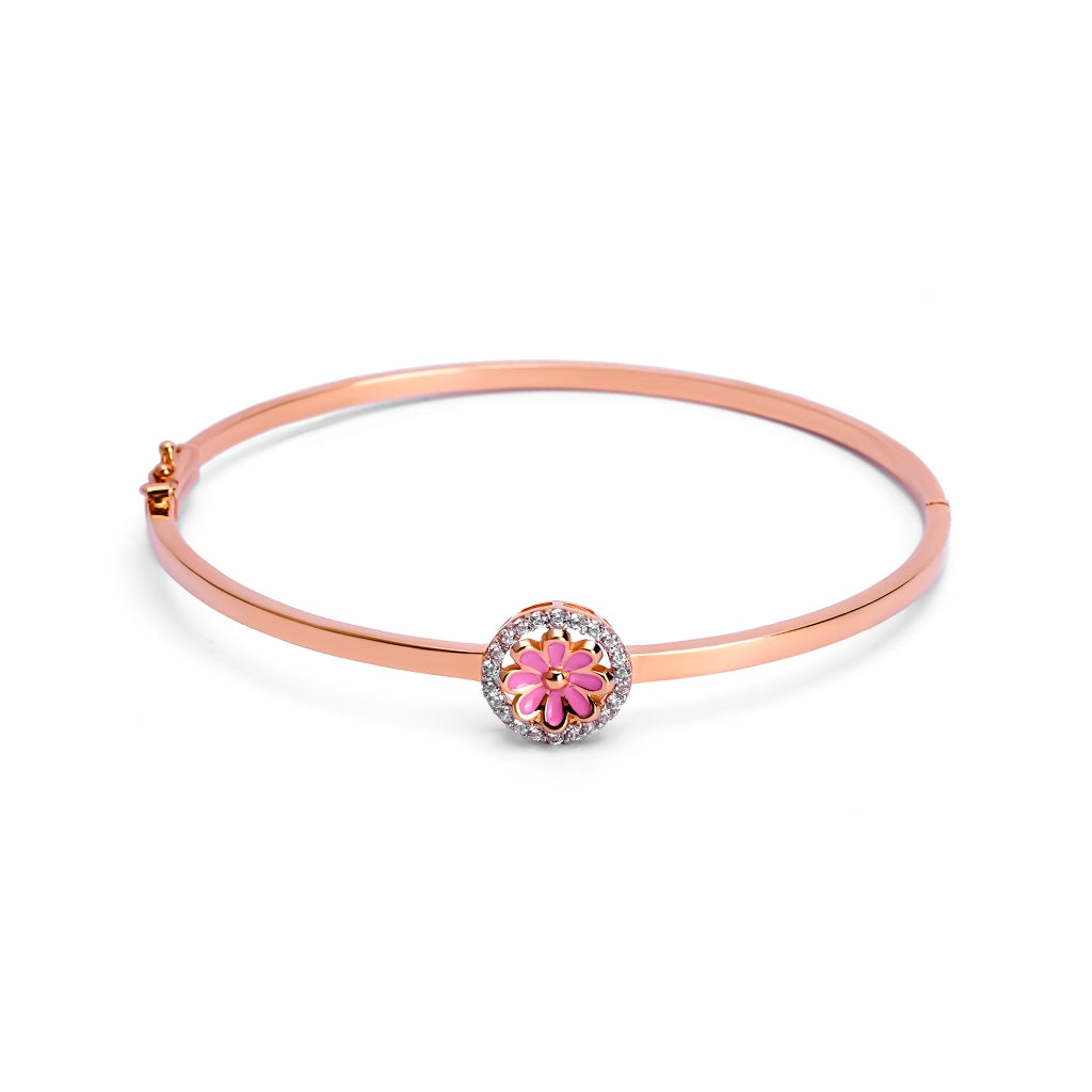 Gelang Emas 7k - Chloe Gold Bangle - Cherish Collection - Juene Jewelry