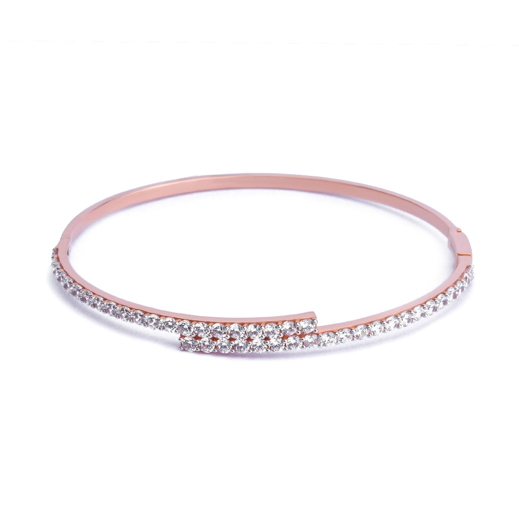 Gelang Emas 7k - Harper Gold Bangle - Dazzling Collection - Juene Jewelry