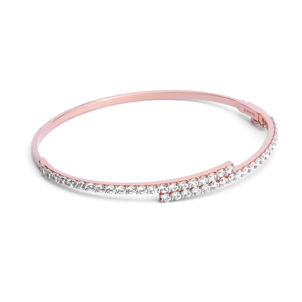 Gelang Emas 7k - Harper Gold Bangle - Dazzling Collection - Juene Jewelry