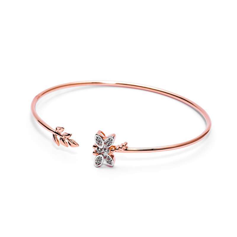 Gelang Emas 7k - Dragonfly Gold Bangle - Garden Collection - Juene Jewelry