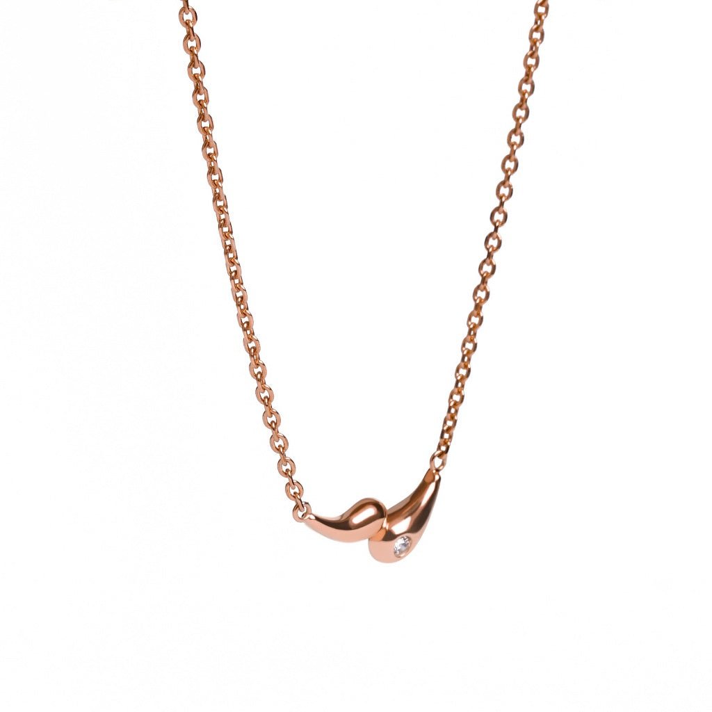 Kalung Serut Emas 7k - Dena Gold Necklace - Luxia Collection - Juene Jewelry - Juene