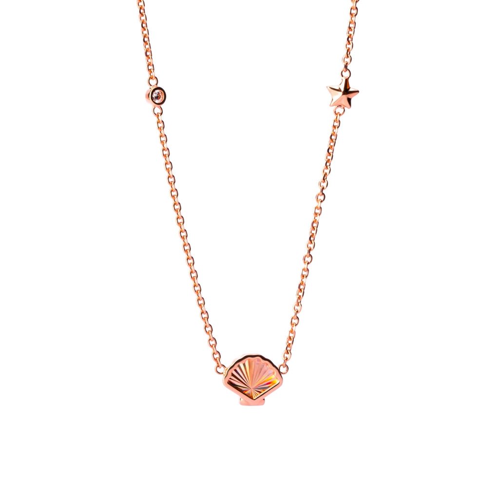 Kalung Serut Emas 7k - Shell Gold Necklace - Lumina Collection - Juene Jewelry - Juene