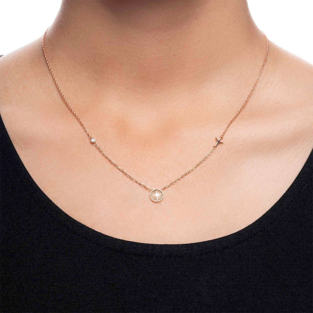 Kalung Serut Emas 7k - Spark Gold Necklace - Lumina Collection - Juene Jewelry - Juene