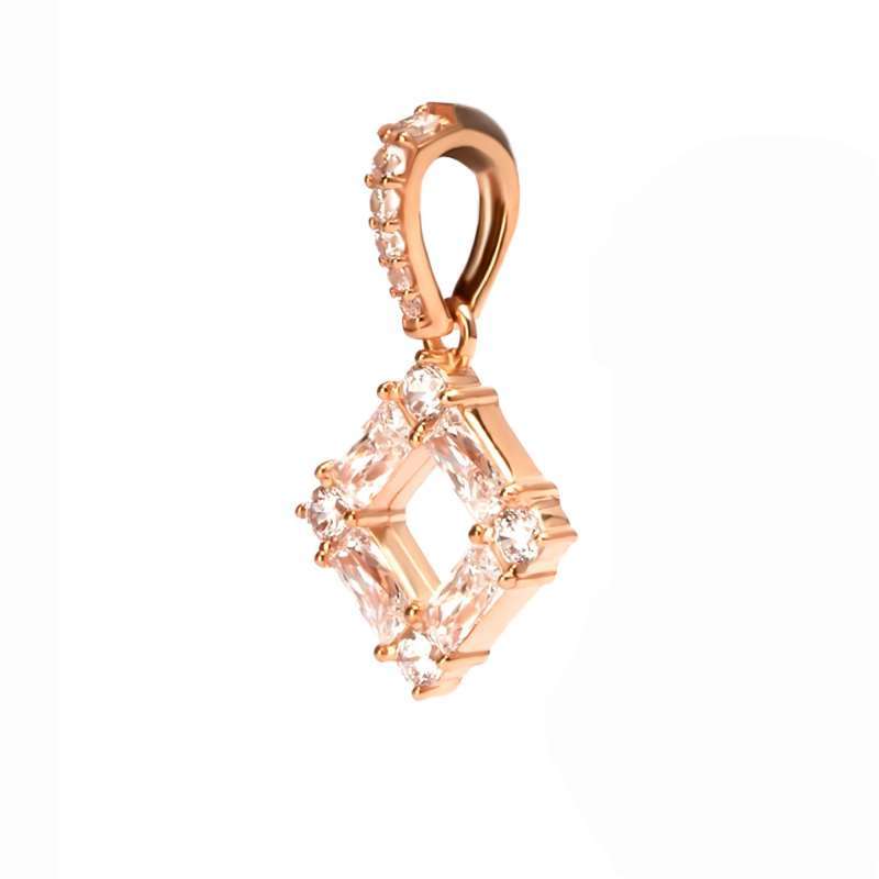 Liontin Emas 7k - Hazel Gold Pendant - Quadra Collection - Juene Jewelry