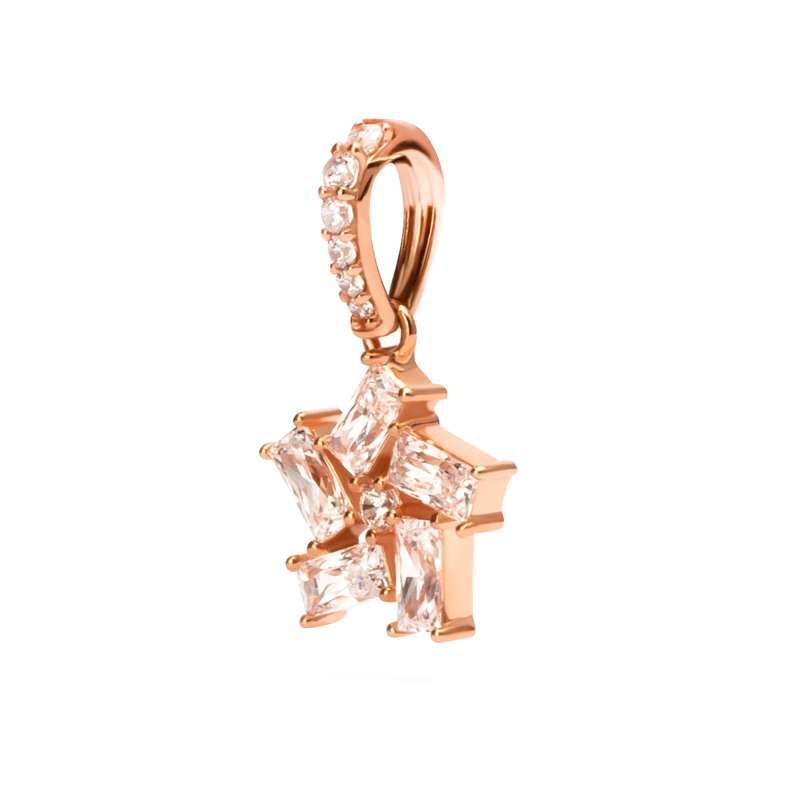 Liontin Emas 7k - Mili Gold Pendant - Quadra Collection - Juene Jewelry