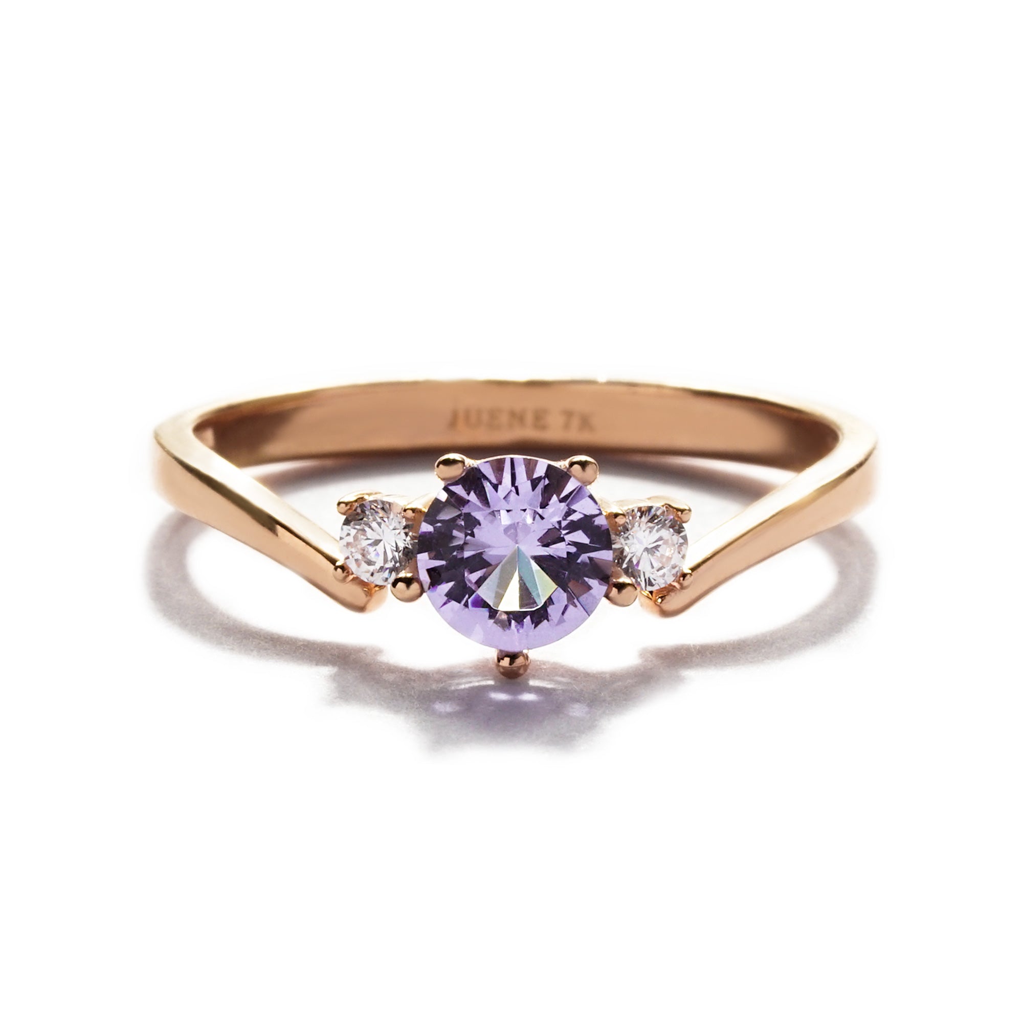 Salva Gold Ring - Violet